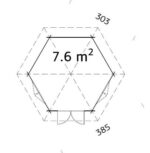 6 m2 (Durchmesser 303) Dicke 34mm