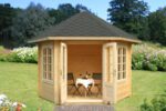 GARTENHAUS Hanna 7,6 m2 (Durchmesser 303) Dicke 34mm – Bild 3