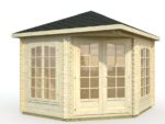 GARTENHAUS Melanie 7 m2 (300cm x 300cm) Dicke 28mm
