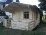 GARTENHAUS Emma 10,4 + 4,2 m2 (350cm x 350cm/480cm) Dicke 34mm – Bild 9