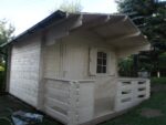 GARTENHAUS Emma 10,4 + 4,2 m2 (350cm x 350cm/480cm) Dicke 34mm – Bild 10
